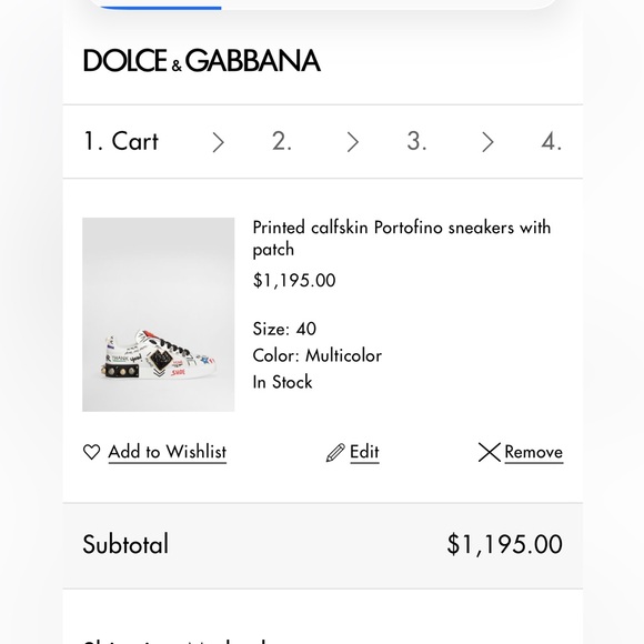 Dolce & Gabbana DG Portofino Designer White Leather Sneakers/Shoes - Picture 2 of 16